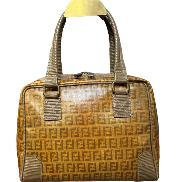 🔥FENDI—ZUCCHINO SATCHEL—VINTAGE🔥 - Picture 2 of 16